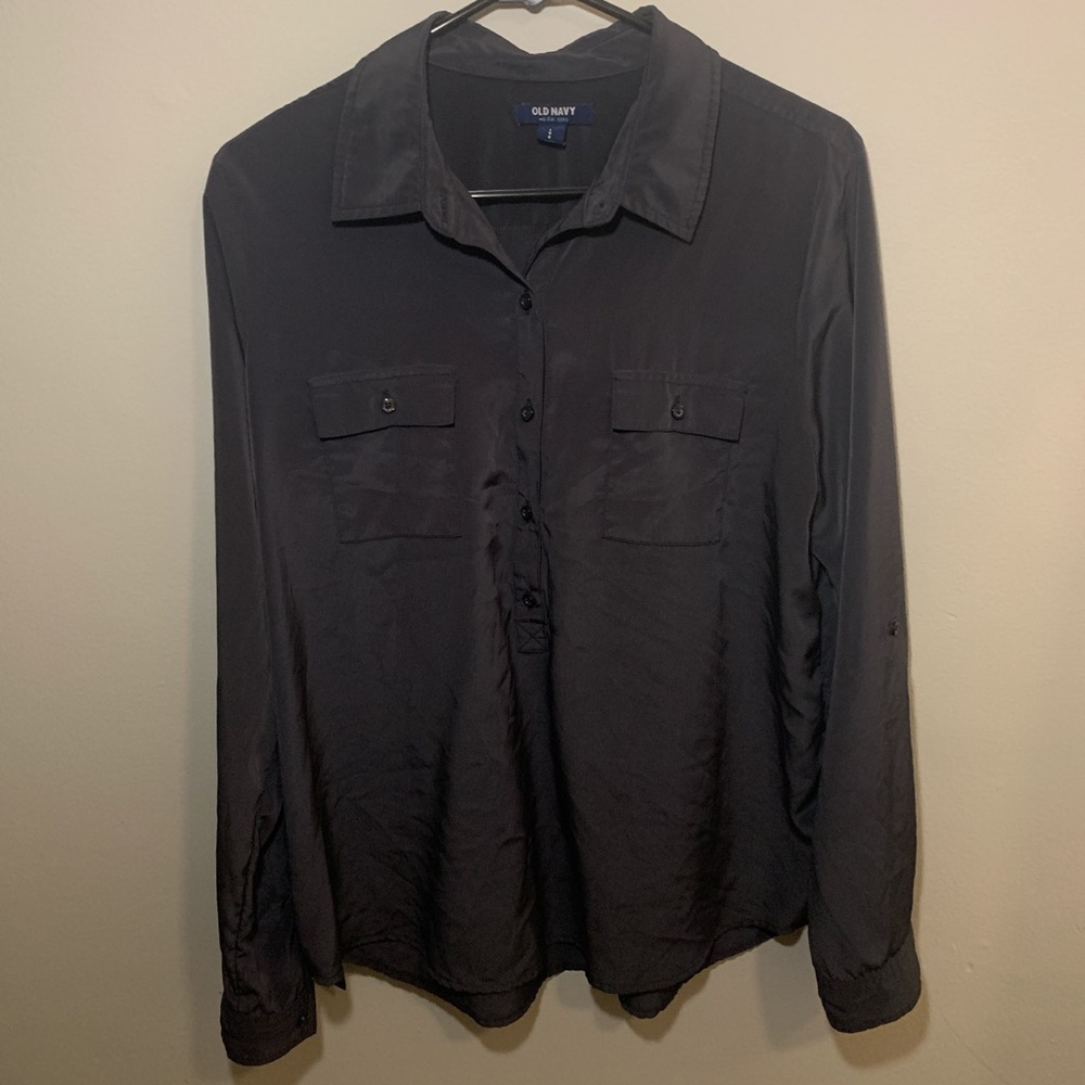 Old Navy Dark Gray Blouse